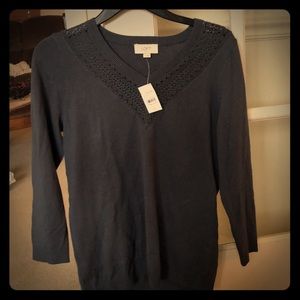 Eyelet LOFT sweater